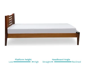 furlenco | pico queen bed with 4" premium mattress