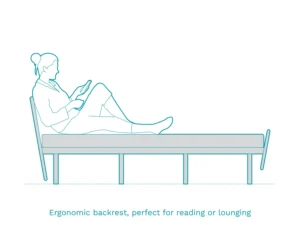 furlenco | blanca single bed, mattress with taki bedside table