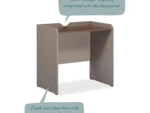 furlenco | dank engineered wood study table in mushroom beige finish