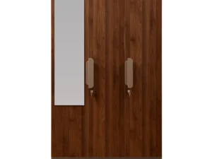 furlenco | lana engineered wood 2 door wardrobe with mirror in teak finish (copy)