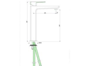 jaquar | basin faucet | single lever tall boy chrome