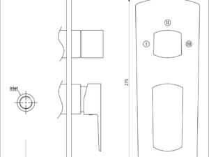 jaquar | bath | aquamax exposed part kit of single lever shower mixer chrome