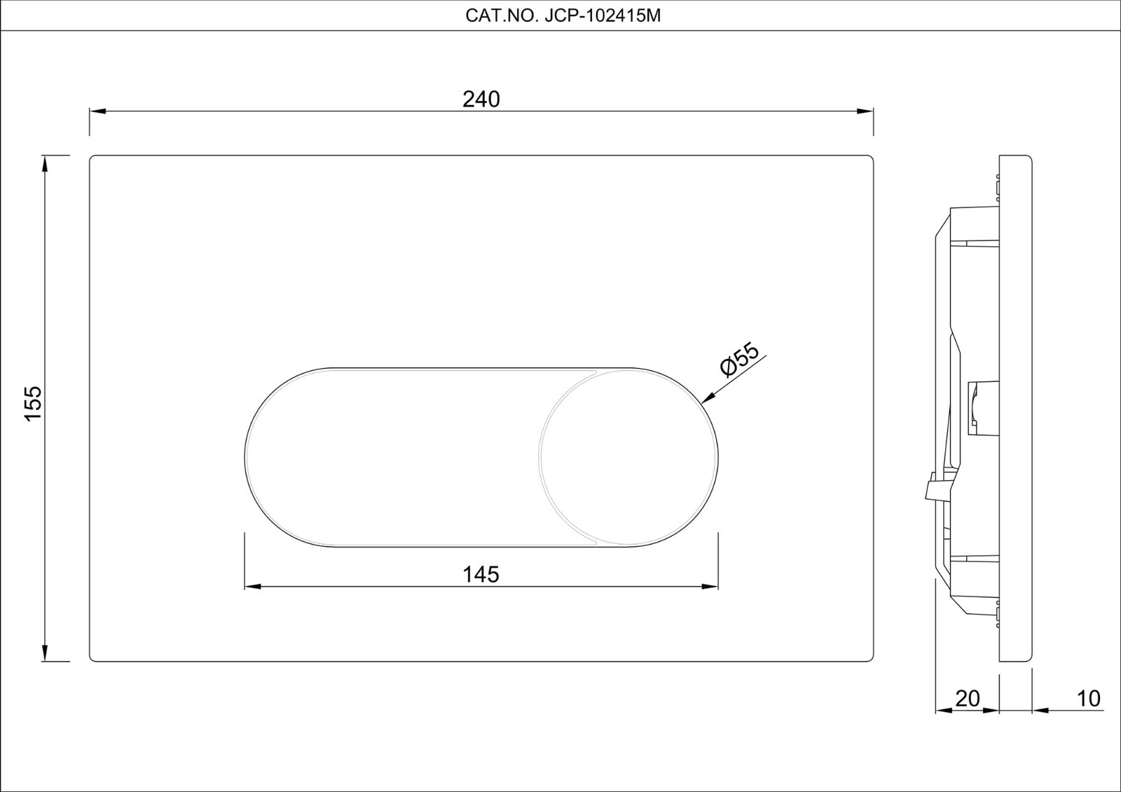 jaquar | commode | control plate ornamix prime chrome jaquar | commode | control plate ornamix prime chrome