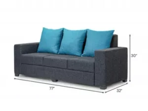 cityfurnish | hugo upholstered sofa set in livid color