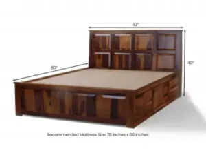 cityfurnish | alexa queen bed with hydraulic storage