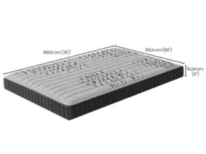 cityfurnish | memory foam queen bed mattress (78 x 60 x 6 inches)