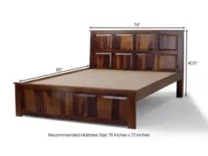 cityfurnish | alexa solid wood king size double bed