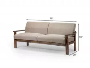 cityfurnish | athena wooden sofa 3 seater