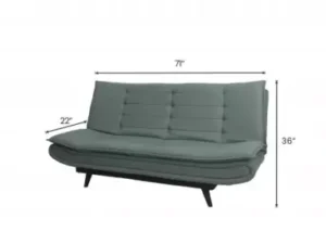 cityfurnish | oasis sofa cum bed in mineral green