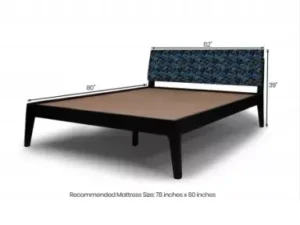 cityfurnish | prism solid wood queen size double bed