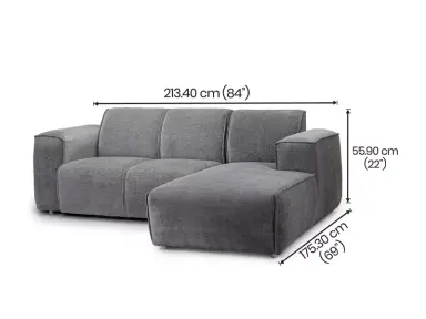 cityfurnish | cosmos l shaped sofa in grey color cityfurnish | cosmos l shaped sofa in grey color