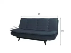 cityfurnish | oasis sofa cum bed in navy blue