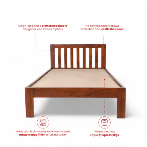 rentomojo | aurora wooden single bed rentomojo | aurora wooden single bed