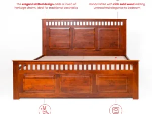 rentomojo | elma wooden queen bed