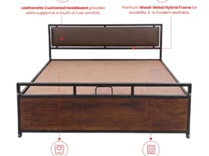 rentomojo | hutch metal queen hydraulic storage bed