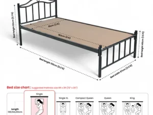 rentomojo | napster metal single bed