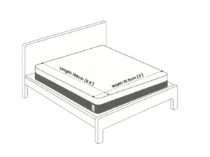 rentomojo | single xl ortho memory foam mattress by wakefit