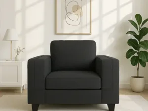 rentomojo | casper fabric 1 seater sofa (grey) (copy)