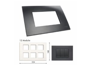 gm plates 12m | gm casablanca plsb12007 12 module soft cover plate with frame