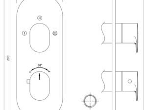 jaquar | bath | aquamax exposed part kit with 3 way diverter chrome