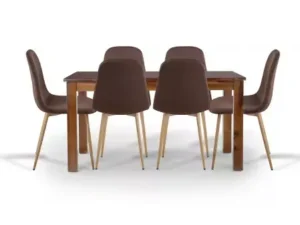 cityfurnish | daisy 4 seater dining set in dark grey color (copy)