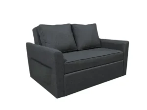 cityfurnish | zenith 2 seater sofa cum bed in dark grey (copy)
