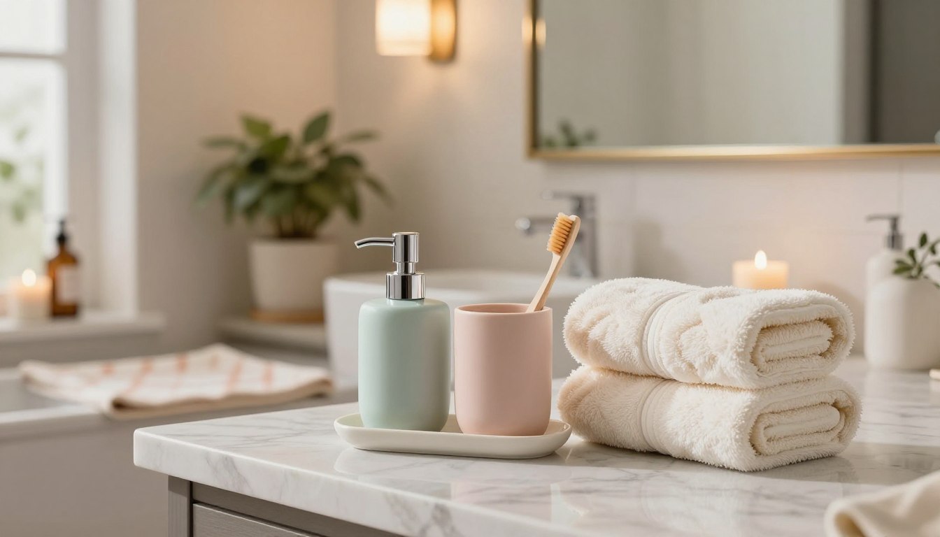 Upgrade Your Bathroom with Our Bath Accessory Set