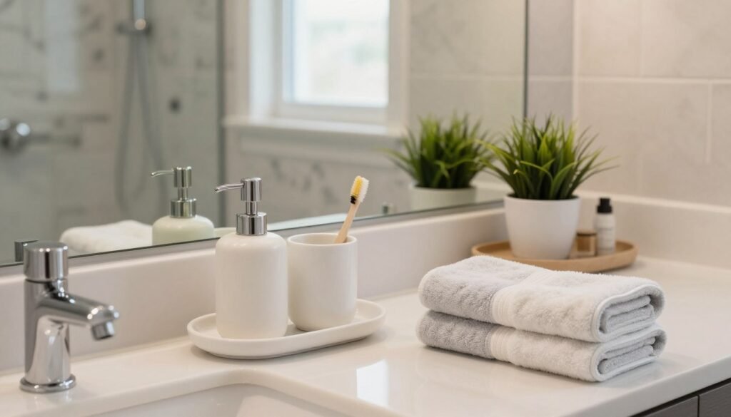 coordinating bathroom accessories