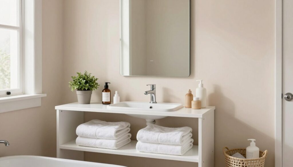 small bathroom organization