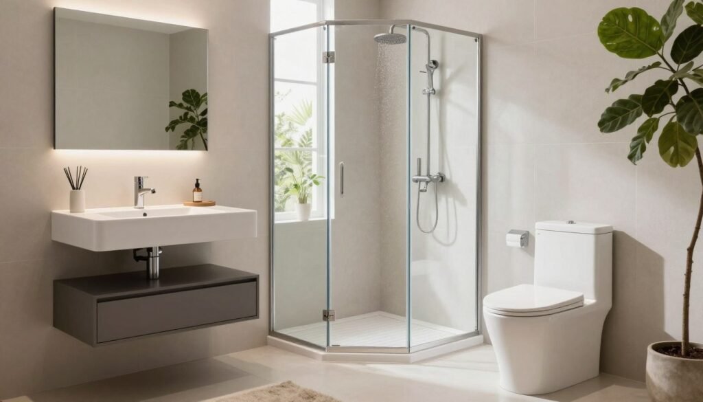 space-saving bathroom fixtures